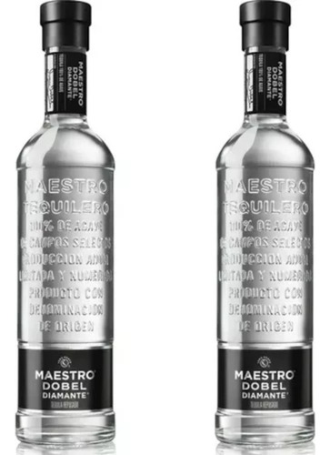 Pack De 2 Tequila Maestro Dobel Diamante 700ml