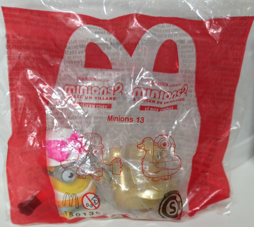 Minions Nace Un Villano 2 Mc Donalds X 2, 1  Dorado Nuevo!