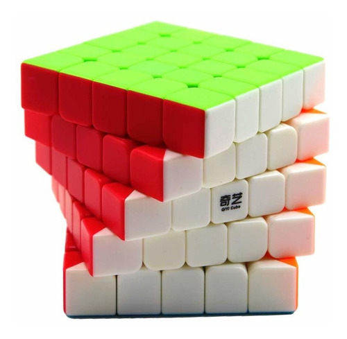 Moruska Qiyi - Puzzle De 5 X 5 Velocidades, Color Brillante,