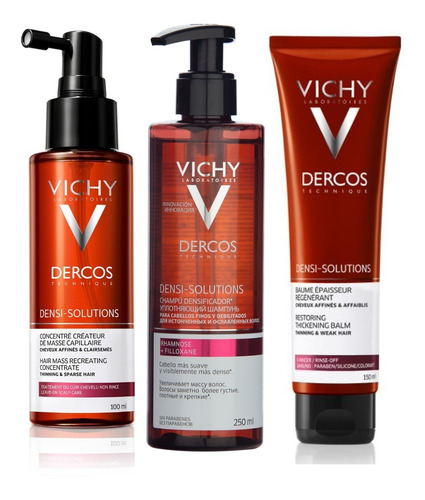 Combo Vichy Dercos Densi-solution Tratamiento Completo