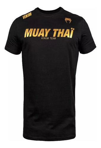 Remera Oro Ufc Venum Muay Thai Vinilo Estampa