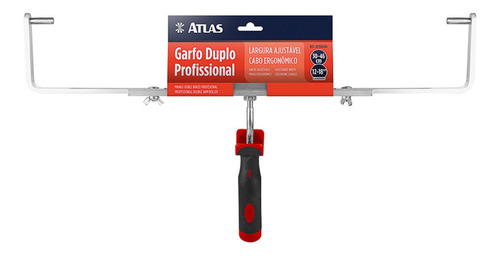 Imagem 2 de 2 de Garfo Duplo Profissional Para Big Rolo De Pintura - Atlas