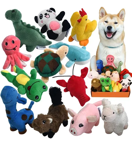 Kit Peluches Para Mascotas Masticables Juguetes Chillones Cuotas