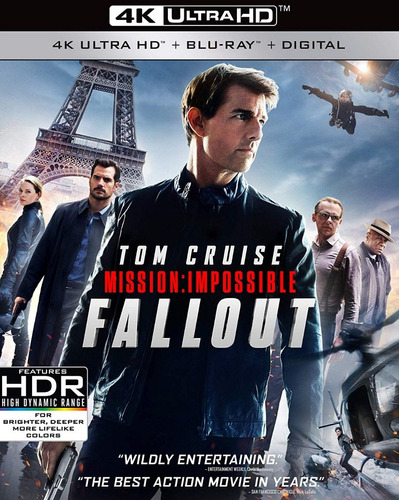 Blu Ray 4k Ultra Hd Mission Impossible Fallout T  