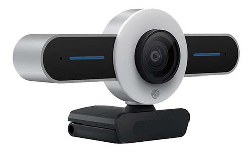 Webcam Full Hd 1080 Ring Light Luz Base Ajustável Microfone