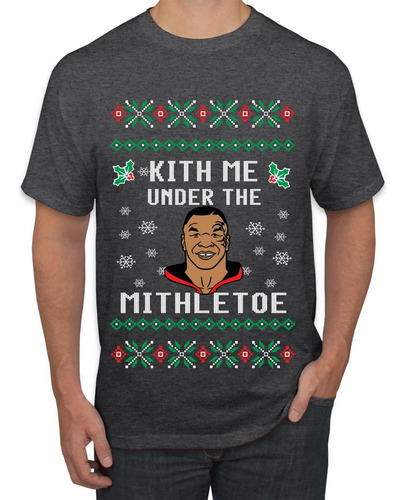 Merry Chrithmith Mike Tyson - Playera Estampada Hombre