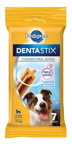 Pedigree Dentastix Snacks Perros Adultos Razas Medianas 7un