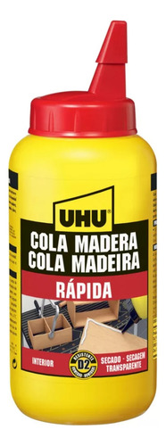 Cola Para Madera Uhu Secado Rápido Construcciones Mdf Carton