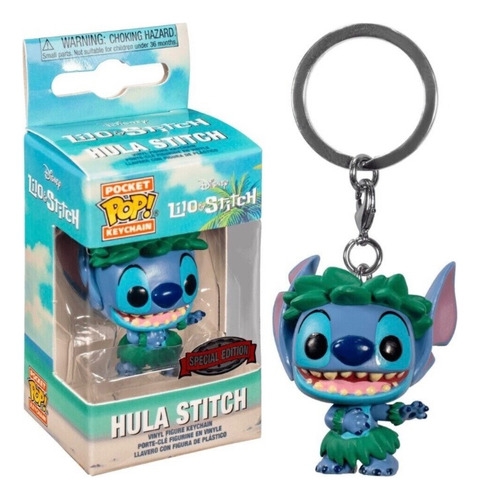 Llavero Funko Stitch Pop Keychain Hula Stitch Colección