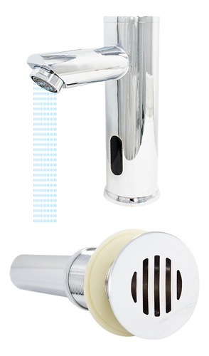 Llave De Sensor Automatico Para Lavabo + Contra De Rejilla