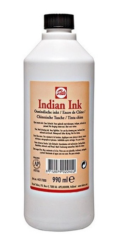 Tinta Nanquim Talens Indian Ink 990ml Alta Pigmentação