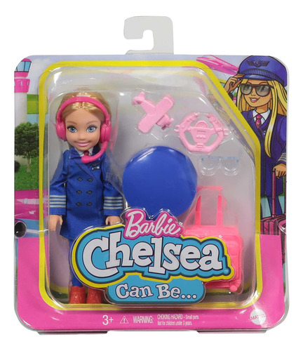 Barbie Chelsea Can Be Playset Con Muñeca Rubia Chelsea Pilot