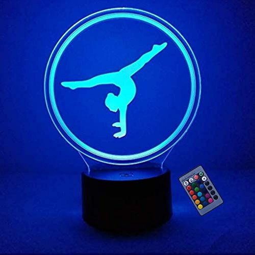 Creative 3d Gymnastics Night Light 16 Colores Que Cambian Us