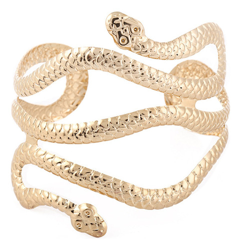 Punk Fashion Coiled Serpiente Espiral Brazo Superior Brazale