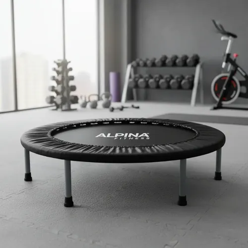 Mini Trampolin Gimnasia Fitness Profesional 1 Mts Alpina Negro