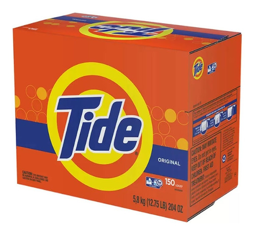 Detergente En Polvo Para Ropa Tide Original De 5.8kg Cst