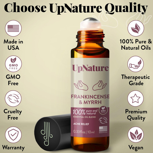 Rollo De Aceite Esencial Sobre Incienso Y Mirra Upnature