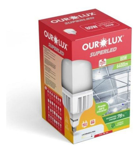 Lâmpada Led 80w Alta Potencia E27 Biv 6500k Ourolux