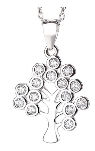  Collar 100% Plata 925 Mujer Dama Arbol Vida Fruta 