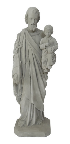 Estátua De São José Alt: 85cm Cimento