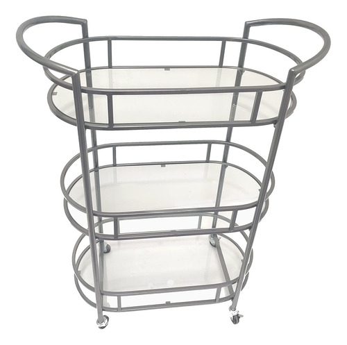 Westwood Silver Bar/carrito De Servir 26¾ X 12½ X 37¾