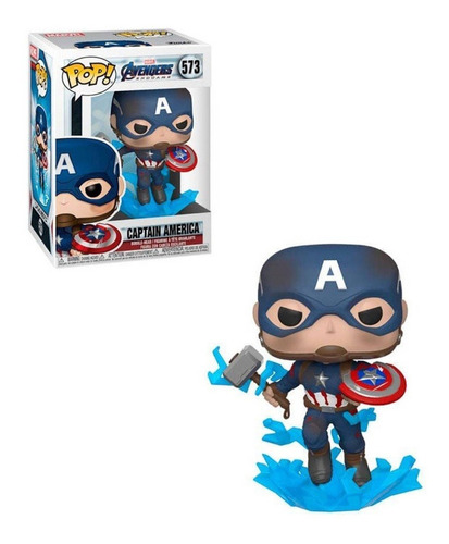 Funko Pop! Avengers: Capitán América (escudo Roto & Mjolnir)