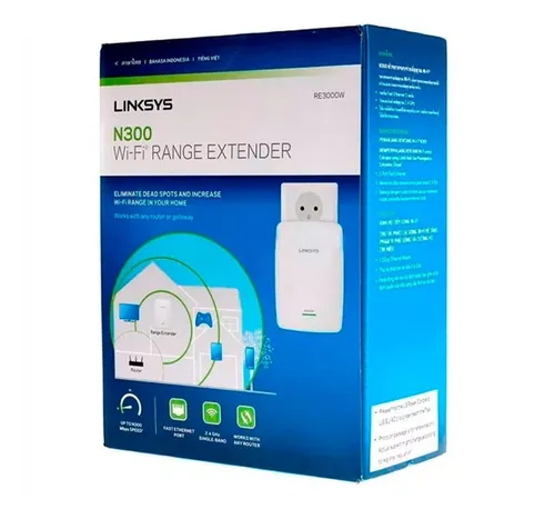 Extensor De Alcance Wifi N300 Linksys Re3000w