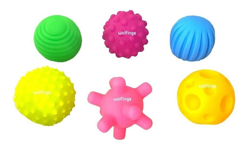 Juego Baño Pelotas Sensoriales Animales Chifle Bañadera Bebe