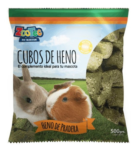 Alfalfa En Cubos 500grs Zootec- Conejos Cobayos Roedores