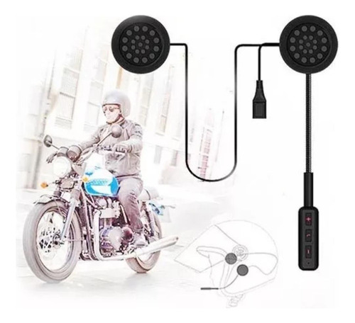 Auricular Manos Libres Casco Bluetooth Musica Gps Oferta