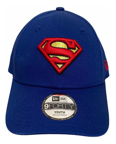 Gorra Azul New Era Comics Superman Unisex (juvenil) Unitalla