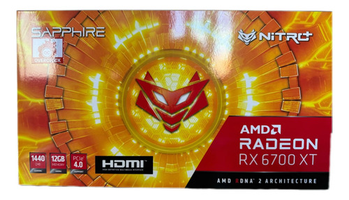 Placa De Video Sapphire Nitro+ Radeon Rx 6700xt Gaming 12gb (Usado)