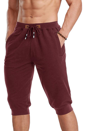 Cotrasen Pantalones Cortos Capri De 3/4 Para Hombre Por Deba