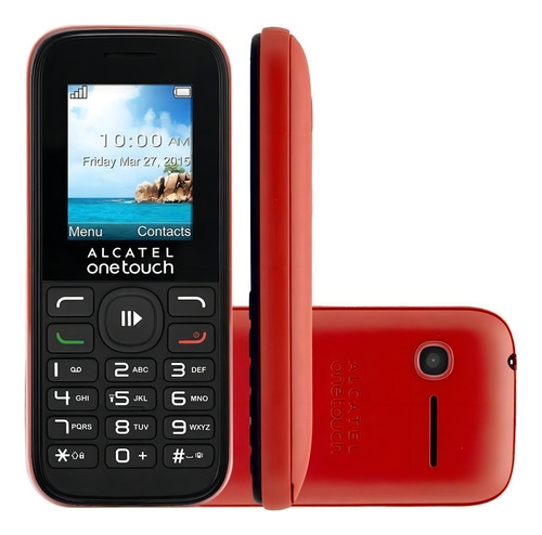 Alcatel 1050 Dual SIM 32 MB negro/rojo 32 MB RAM