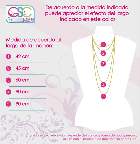 2 Cadenas Collar P/ Elaborar Diseño Artesanal Combo