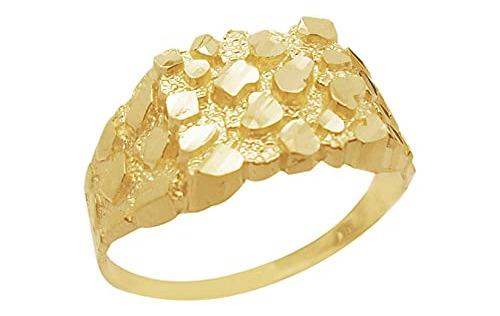 Anillo De Oro Amarillo Fino De 10k, Talla 8