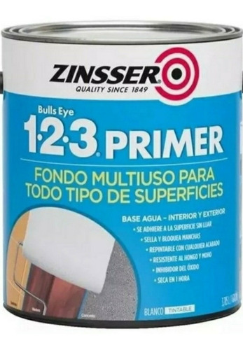 123 Primer Zinsser Fondo Imprimante Multiuso X 3.78 Don Luis