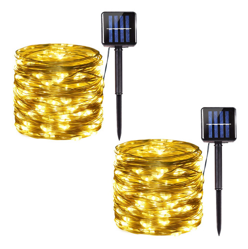 Luz Solar Navidad Led Modo Iluminacion Impermeable Alambre