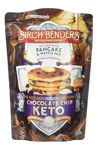 Birch Bender Chocolate Chip Keto Pancakes & Waffle Mix 283 G