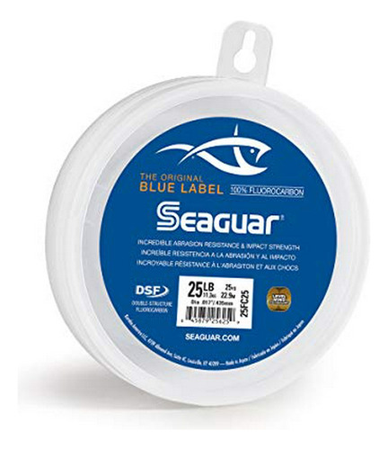 Etiqueta Líder Fluorocarbono 100% Seaguar Azul (dsf) De 20 