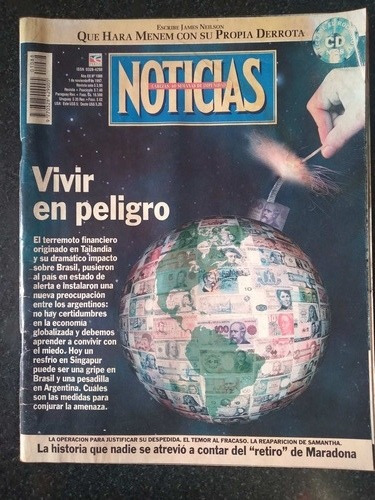 Revista Noticias Maradona Cabezas Palito  1 11 1997 N1088