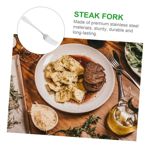 5 Piezas Tenedor De Carne Doméstico De Restaurante Tenedor