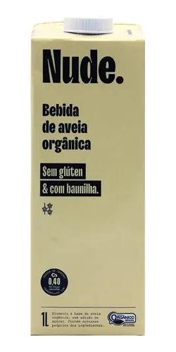 Bebida De Aveia Orgânica Baunilha Nude 1l