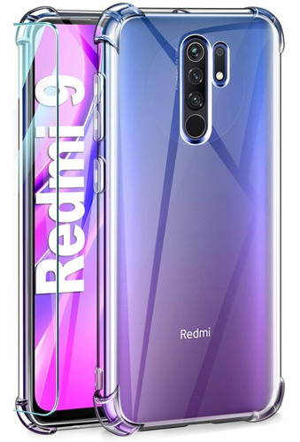 Carcasa Forro Funda Para Redmi 9 Reforzada Ultra Clear