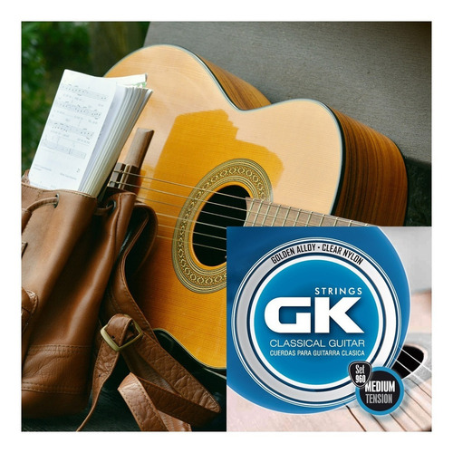 Imagen 4 de 4 de Encordado Guitarra Clásica/criolla Gk-960 Tensión Media