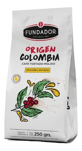 Café Fundador Colombia En Grano X 250 Grs