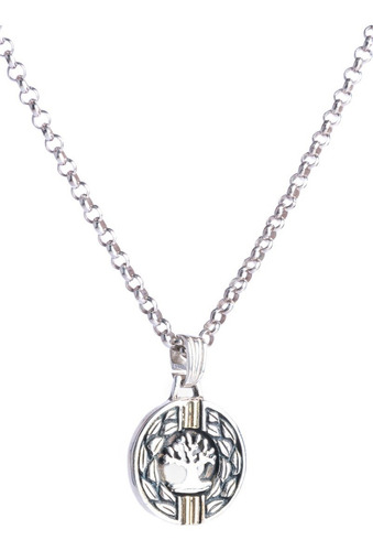 Conjunto De Cadena Rolito Con Medalla Del Arbol De La Vida
