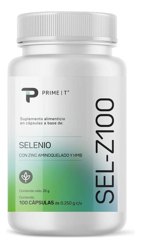 Selenio Suplemento Sel-z100 Primetech 100 Cáps De 100 Mcg