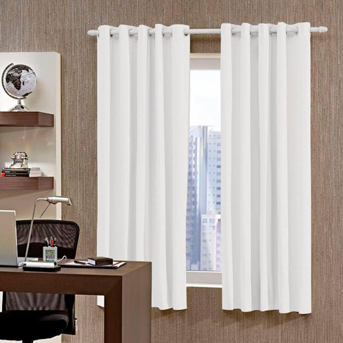 Cortina Corta Luz Plástico Pvc Varão Dupla Face 3,00x2,50m