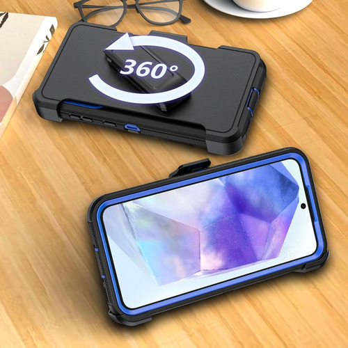 Estuche Case Antigolpe Y Clip Para Samsung Galaxy A55 + Mica